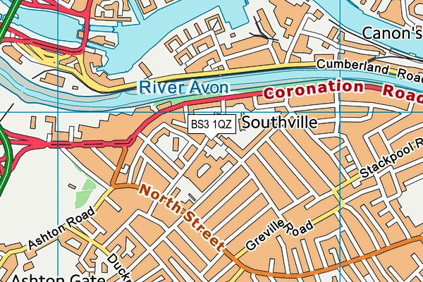 BS3 1QZ map - OS VectorMap District (Ordnance Survey) BS3 1QZ map - OS VectorMap District (Ordnance Survey)
