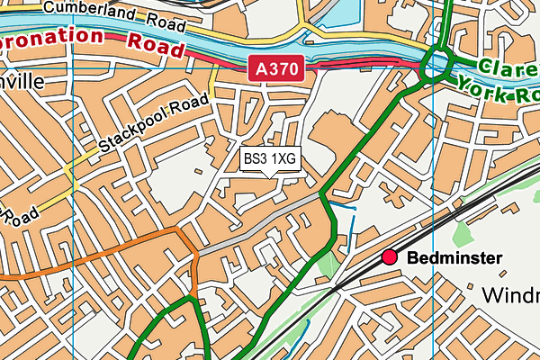 BS3 1XG map - OS VectorMap District (Ordnance Survey) BS3 1XG map - OS VectorMap District (Ordnance Survey)