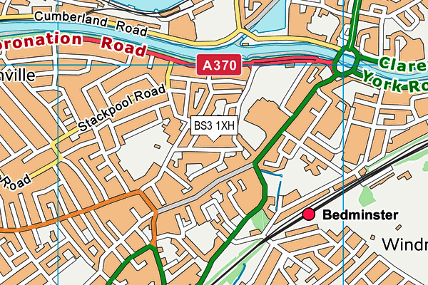 BS3 1XH map - OS VectorMap District (Ordnance Survey)