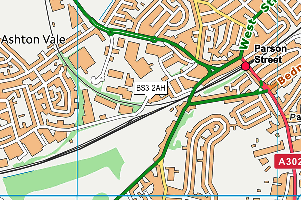 BS3 2AH map - OS VectorMap District (Ordnance Survey) BS3 2AH map - OS VectorMap District (Ordnance Survey)