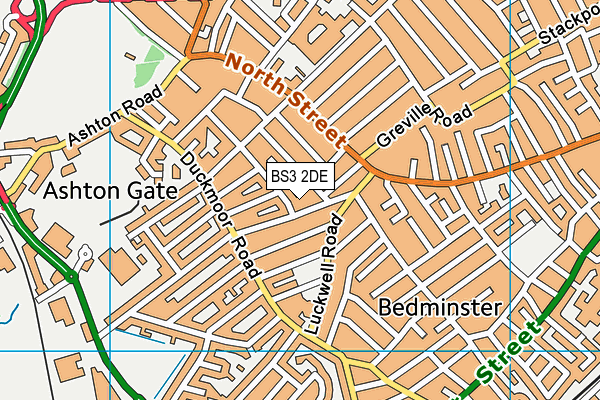BS3 2DE map - OS VectorMap District (Ordnance Survey) BS3 2DE map - OS VectorMap District (Ordnance Survey)