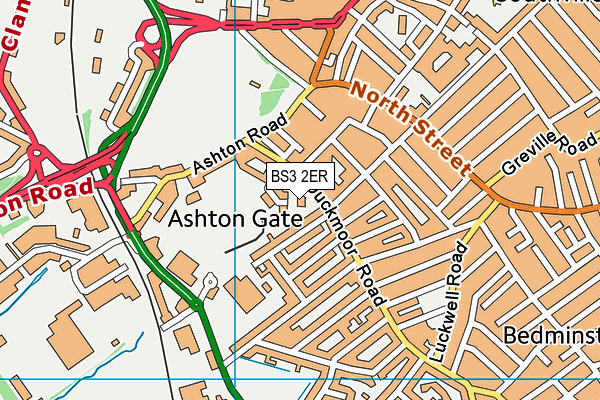BS3 2ER map - OS VectorMap District (Ordnance Survey) BS3 2ER map - OS VectorMap District (Ordnance Survey)