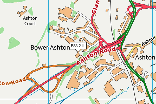 BS3 2JL map - OS VectorMap District (Ordnance Survey) BS3 2JL map - OS VectorMap District (Ordnance Survey)