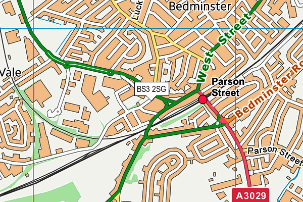 BS3 2SG map - OS VectorMap District (Ordnance Survey) BS3 2SG map - OS VectorMap District (Ordnance Survey)