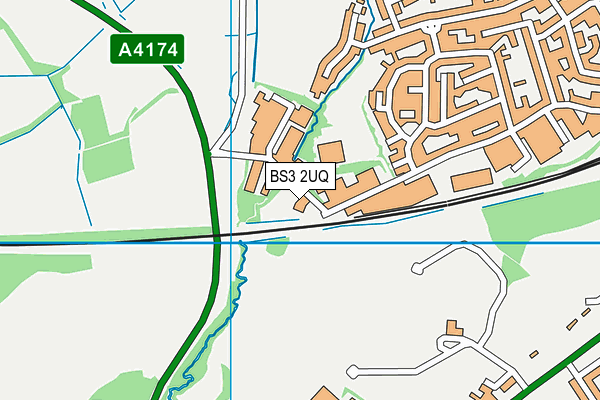 BS3 2UQ map - OS VectorMap District (Ordnance Survey) BS3 2UQ map - OS VectorMap District (Ordnance Survey)