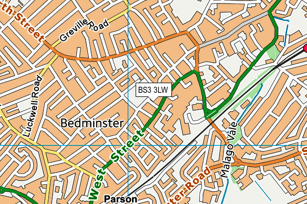 BS3 3LW map - OS VectorMap District (Ordnance Survey) BS3 3LW map - OS VectorMap District (Ordnance Survey)