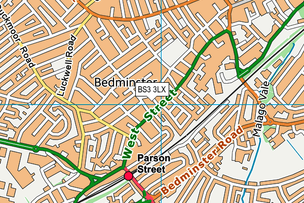 BS3 3LX map - OS VectorMap District (Ordnance Survey) BS3 3LX map - OS VectorMap District (Ordnance Survey)