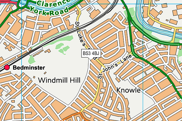 BS3 4BJ map - OS VectorMap District (Ordnance Survey) BS3 4BJ map - OS VectorMap District (Ordnance Survey)
