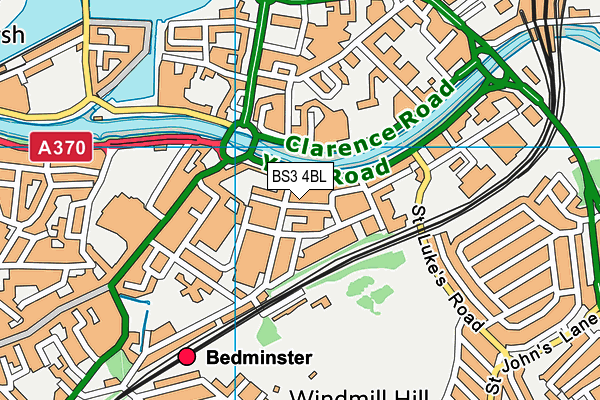 BS3 4BL map - OS VectorMap District (Ordnance Survey) BS3 4BL map - OS VectorMap District (Ordnance Survey)