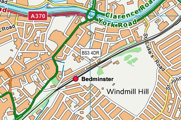 BS3 4DR map - OS VectorMap District (Ordnance Survey) BS3 4DR map - OS VectorMap District (Ordnance Survey)
