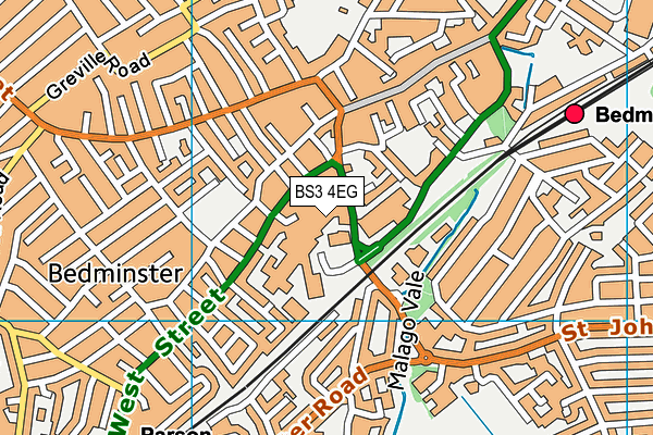 BS3 4EG map - OS VectorMap District (Ordnance Survey) BS3 4EG map - OS VectorMap District (Ordnance Survey)