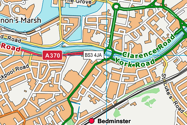 BS3 4JA map - OS VectorMap District (Ordnance Survey) BS3 4JA map - OS VectorMap District (Ordnance Survey)
