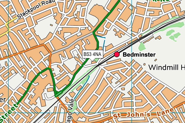 BS3 4NA map - OS VectorMap District (Ordnance Survey) BS3 4NA map - OS VectorMap District (Ordnance Survey)