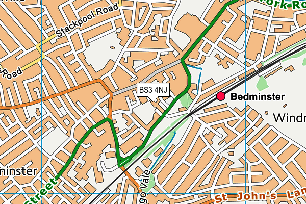 BS3 4NJ map - OS VectorMap District (Ordnance Survey) BS3 4NJ map - OS VectorMap District (Ordnance Survey)