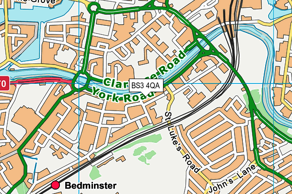 BS3 4QA map - OS VectorMap District (Ordnance Survey) BS3 4QA map - OS VectorMap District (Ordnance Survey)