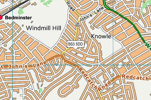 BS3 5DD map - OS VectorMap District (Ordnance Survey) BS3 5DD map - OS VectorMap District (Ordnance Survey)