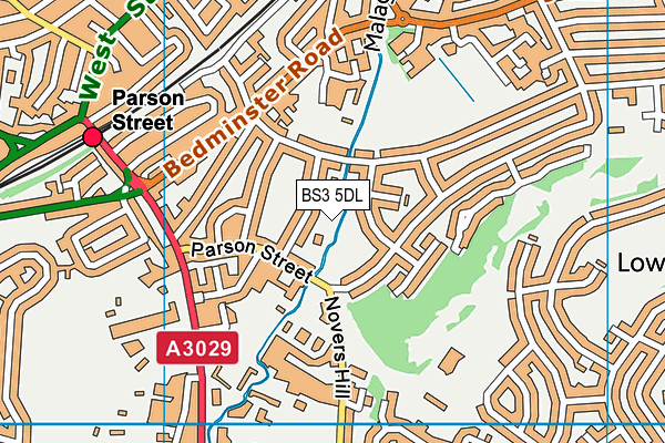 BS3 5DL map - OS VectorMap District (Ordnance Survey) BS3 5DL map - OS VectorMap District (Ordnance Survey)
