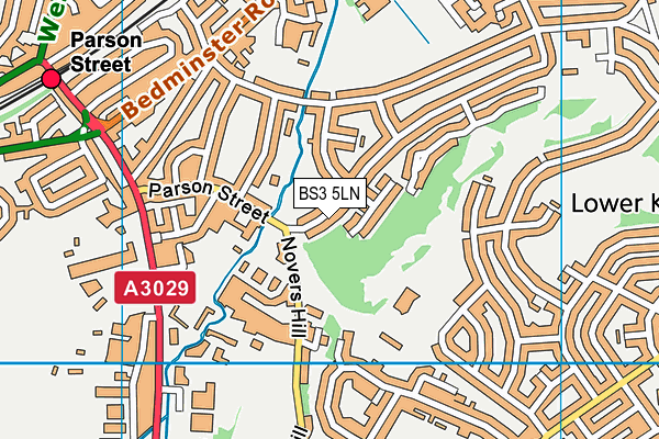 BS3 5LN map - OS VectorMap District (Ordnance Survey) BS3 5LN map - OS VectorMap District (Ordnance Survey)