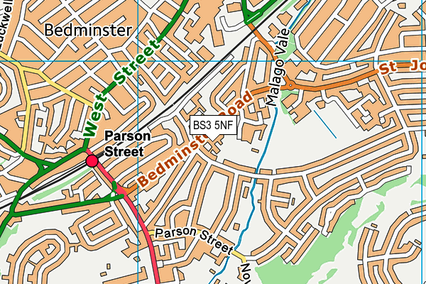 BS3 5NF map - OS VectorMap District (Ordnance Survey) BS3 5NF map - OS VectorMap District (Ordnance Survey)