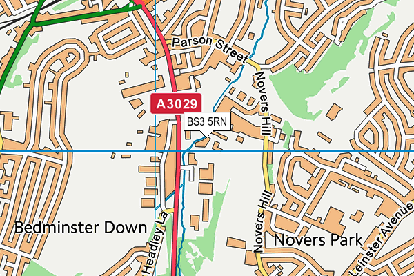 BS3 5RN map - OS VectorMap District (Ordnance Survey) BS3 5RN map - OS VectorMap District (Ordnance Survey)