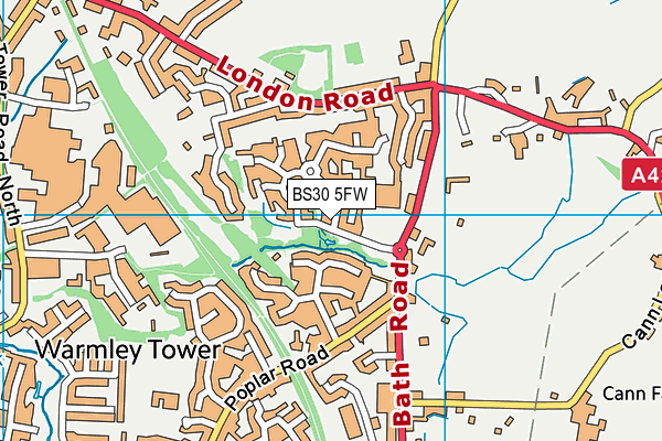 BS30 5FW map - OS VectorMap District (Ordnance Survey) BS30 5FW map - OS VectorMap District (Ordnance Survey)