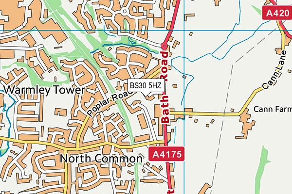 BS30 5HZ map - OS VectorMap District (Ordnance Survey) BS30 5HZ map - OS VectorMap District (Ordnance Survey)