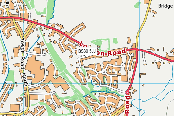 BS30 5JJ map - OS VectorMap District (Ordnance Survey)