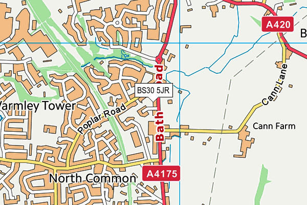 BS30 5JR map - OS VectorMap District (Ordnance Survey) BS30 5JR map - OS VectorMap District (Ordnance Survey)