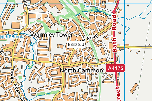 BS30 5JU map - OS VectorMap District (Ordnance Survey)