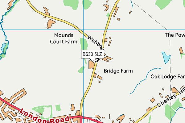 BS30 5LZ map - OS VectorMap District (Ordnance Survey) BS30 5LZ map - OS VectorMap District (Ordnance Survey)