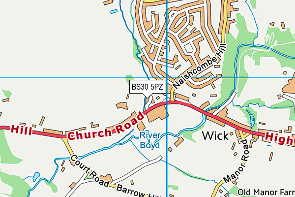 BS30 5PZ map - OS VectorMap District (Ordnance Survey)