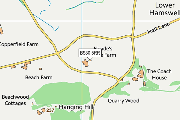 BS30 5RR map - OS VectorMap District (Ordnance Survey) BS30 5RR map - OS VectorMap District (Ordnance Survey)