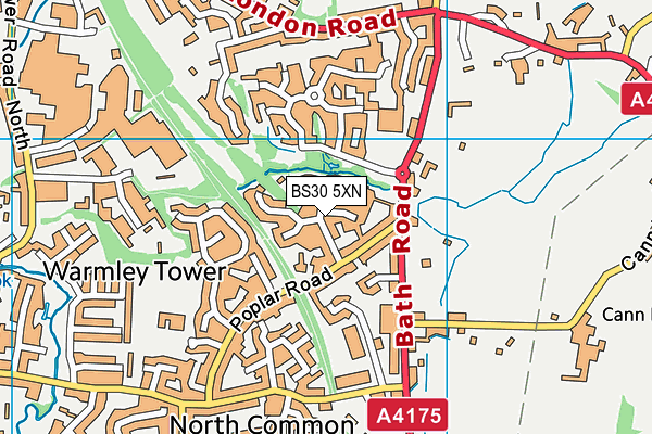 BS30 5XN map - OS VectorMap District (Ordnance Survey)