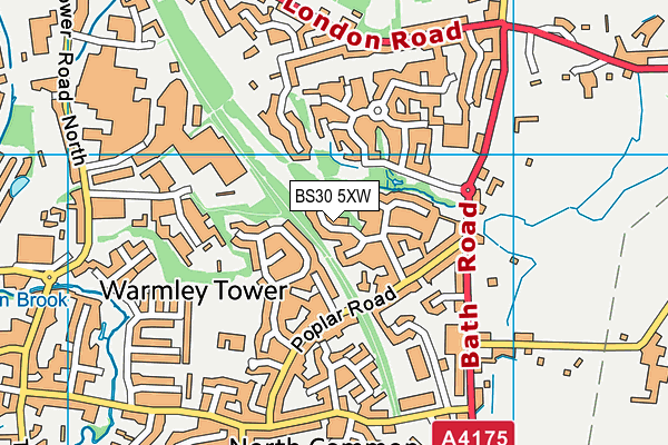 BS30 5XW map - OS VectorMap District (Ordnance Survey) BS30 5XW map - OS VectorMap District (Ordnance Survey)