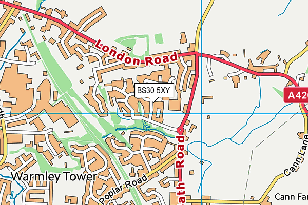 BS30 5XY map - OS VectorMap District (Ordnance Survey) BS30 5XY map - OS VectorMap District (Ordnance Survey)