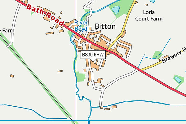 BS30 6HW map - OS VectorMap District (Ordnance Survey)