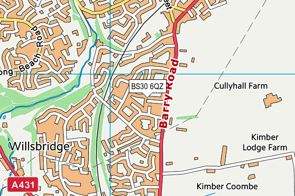 BS30 6QZ map - OS VectorMap District (Ordnance Survey)