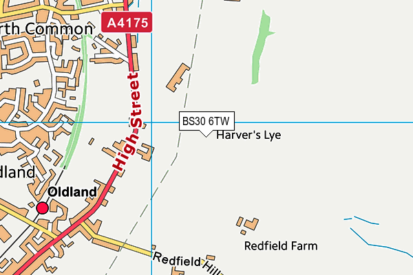 BS30 6TW map - OS VectorMap District (Ordnance Survey) BS30 6TW map - OS VectorMap District (Ordnance Survey)