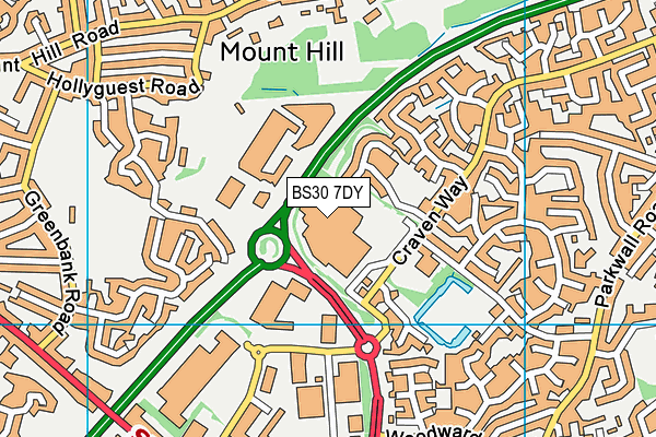 BS30 7DY map - OS VectorMap District (Ordnance Survey) BS30 7DY map - OS VectorMap District (Ordnance Survey)