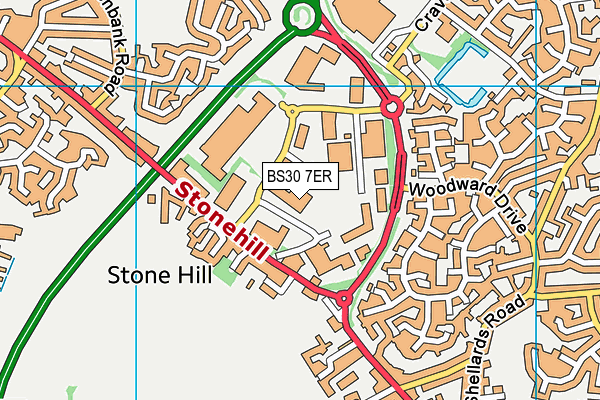 BS30 7ER map - OS VectorMap District (Ordnance Survey) BS30 7ER map - OS VectorMap District (Ordnance Survey)