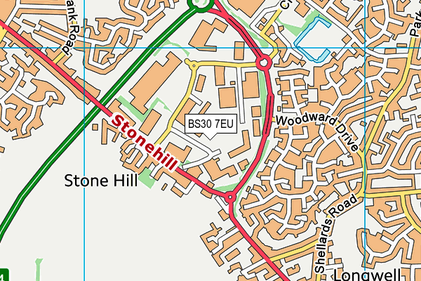 BS30 7EU map - OS VectorMap District (Ordnance Survey) BS30 7EU map - OS VectorMap District (Ordnance Survey)
