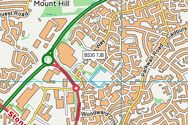 BS30 7JB map - OS VectorMap District (Ordnance Survey) BS30 7JB map - OS VectorMap District (Ordnance Survey)