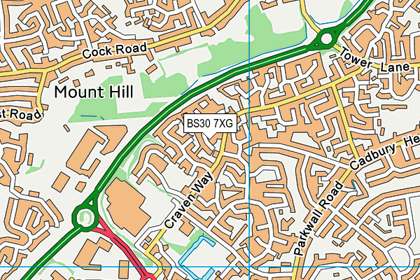 BS30 7XG map - OS VectorMap District (Ordnance Survey) BS30 7XG map - OS VectorMap District (Ordnance Survey)