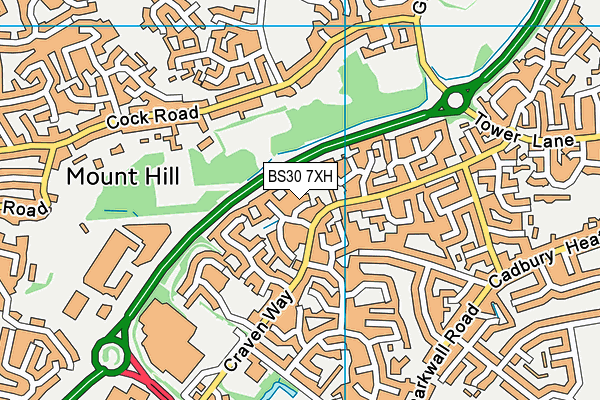 BS30 7XH map - OS VectorMap District (Ordnance Survey) BS30 7XH map - OS VectorMap District (Ordnance Survey)