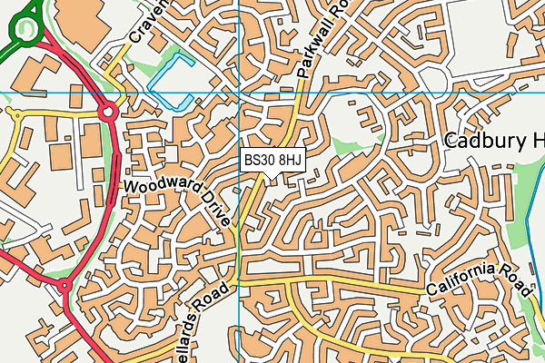 BS30 8HJ map - OS VectorMap District (Ordnance Survey) BS30 8HJ map - OS VectorMap District (Ordnance Survey)