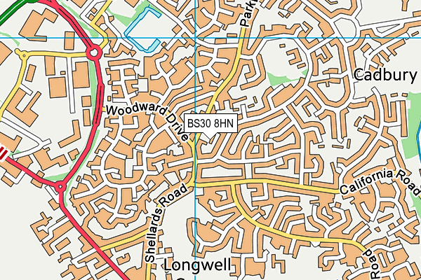 BS30 8HN map - OS VectorMap District (Ordnance Survey)