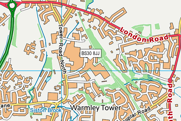 BS30 8JJ map - OS VectorMap District (Ordnance Survey)