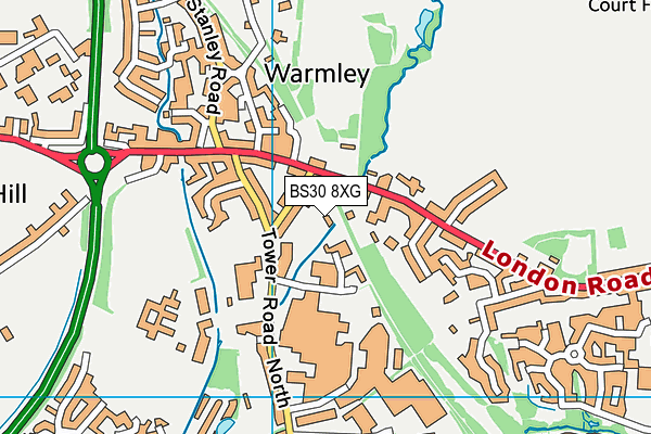 BS30 8XG map - OS VectorMap District (Ordnance Survey) BS30 8XG map - OS VectorMap District (Ordnance Survey)