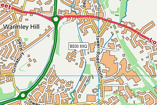 BS30 8XQ map - OS VectorMap District (Ordnance Survey) BS30 8XQ map - OS VectorMap District (Ordnance Survey)