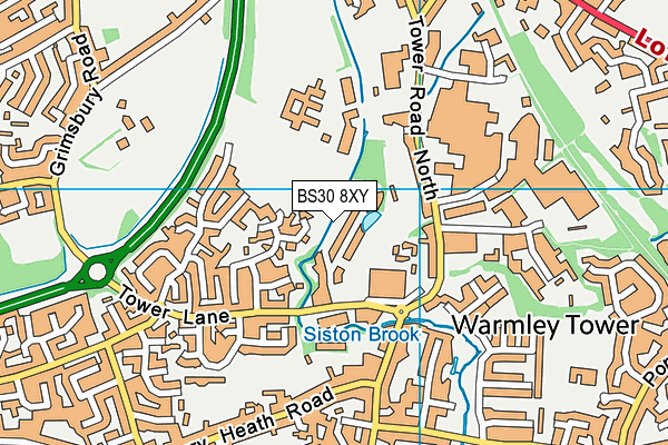 BS30 8XY map - OS VectorMap District (Ordnance Survey) BS30 8XY map - OS VectorMap District (Ordnance Survey)